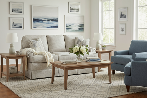 Olive 81 Inch 8-Way Hand Tied Fabric Rolled Arm Queen Traditional Sleeper Sofa With Shallow Seat