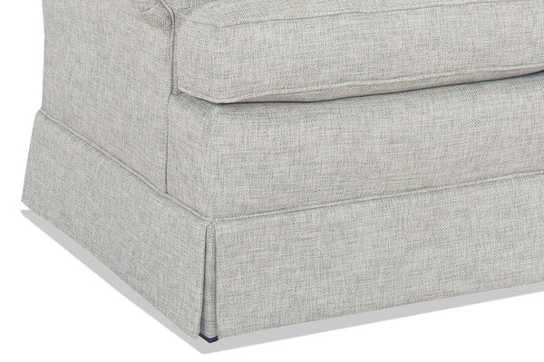 Olive 81 Inch 8-Way Hand Tied Fabric Rolled Arm Queen Traditional Sleeper Sofa With Shallow Seat