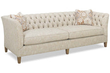 Opal Traditional 96 Inch 8-Way Hand Tied Oversized Tufted Fabric Shelter Arm Sofa