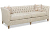 Image of Opal Traditional 96 Inch 8-Way Hand Tied Oversized Tufted Fabric Shelter Arm Sofa