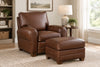 Image of Orleans Leather French Club Chair