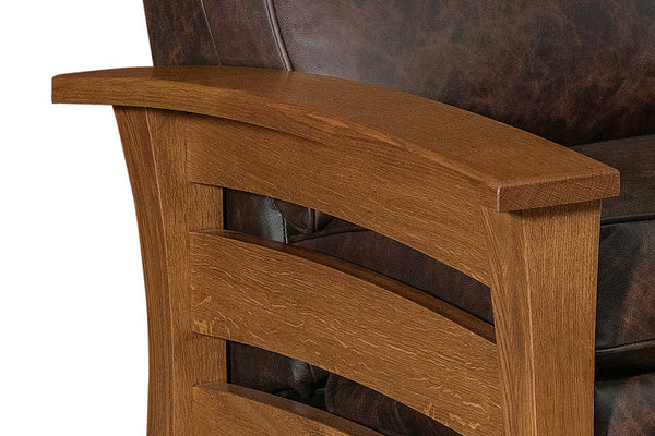 Orson Arts And Crafts Style Mission Leather Recliner