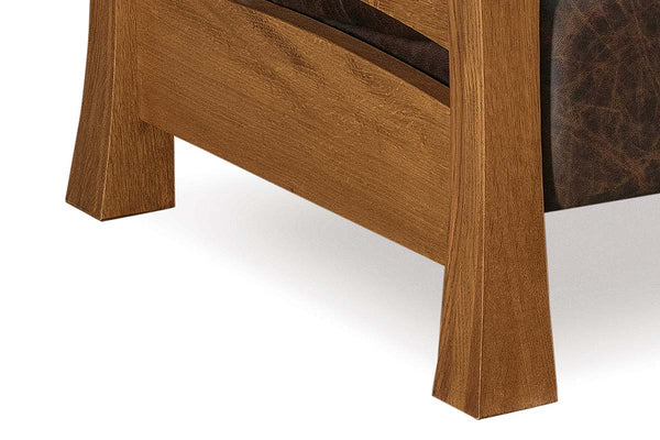 Orson Arts And Crafts Style Mission Leather Recliner