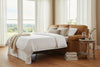 Oscar 90 Inch Traditional Leather Convertible Queen Sofa Bed