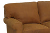 Image of Oscar Transitional Two Cushion Leather Loveseat (Photo For Style Only)