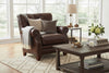 Image of Otis Leather Tufted Tight Back Accent Chair