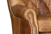 Image of Otis Leather Tufted Tight Back Accent Chair