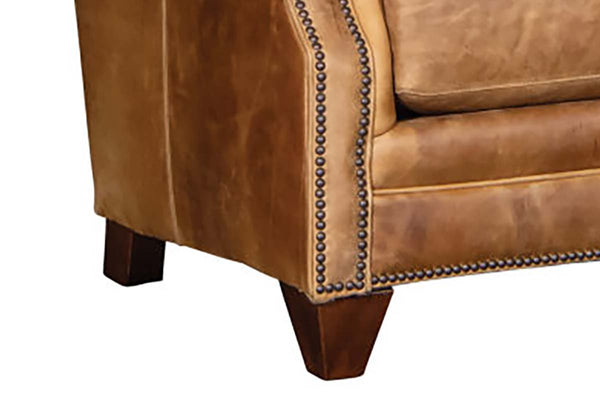 Otis Leather Tufted Tight Back Accent Chair