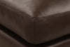 Image of Jude Mid-Century Modern Leather Pillow Top Foot Stool Ottoman