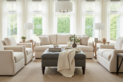 Oxford 39 Inch Square Deep Button Tufted Ottoman With Nailhead Trim
