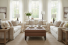Oxford 39 Inch Square Deep Button Tufted Ottoman With Nailhead Trim