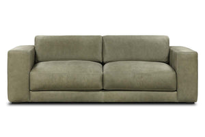 Palmer Modern Leather Track Arm Sofa Collection