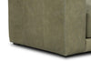 Image of Palmer 94 Inch Modern Leather Two Cushion Track Arm Sofa