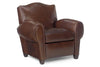 Image of Parisian Camel Back Leather Reclining Chair