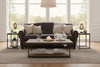 Parisian 85.5 Inch Art Deco Reproduction Leather Sofa