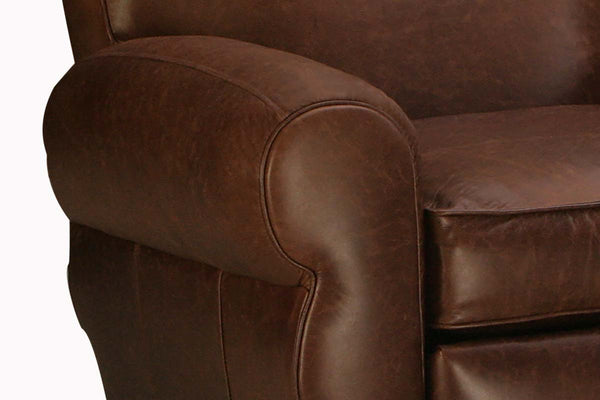 Parker Leather Club Chair Recliner - Luxurious Comfort With Classic Design