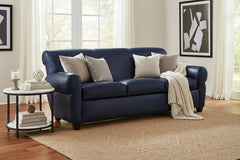 Parker 83.5 Inch Vintage Leather Cigar Club Sofa Like The Manhattan