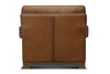 Image of Patton Modern Track Arm Leather Club Chair