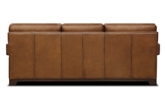 Patton 91 Inch Modern Leather Track Arm Sofa