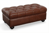 Paxton Tufted 36", 48", 56", Or 65" Inch Rectangular Leather Ottoman (4 Sizes Available)