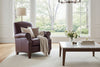 Percy Leather Tight Back Accent Chair