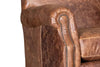 Image of Percy Leather Tight Back Accent Chair