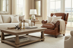 Perry Large Leather Club Chair