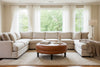 Peterson 36", 42" Or 46" Inch Round Leather Ottoman (3 Sizes Available)