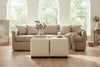 Peyton 18.5 Inch Square Leather Upholstered Cube Ottoman