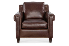 Phillip Transitional Leather Club Chair