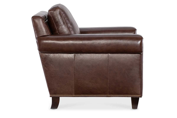 Phillip Transitional Leather Club Chair