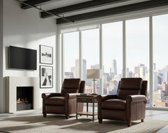 Phillip Leather Pillow Back Recliner Chair