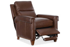 Phillip Leather Pillow Back Recliner Chair