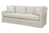 Image of Phoebe Pebble 85 Inch Slipcovered "Quick Ship" Track Arm Sofa