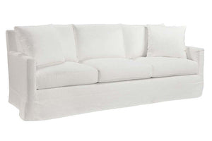 Phoebe 85 Inch Slipcovered "Quick Ship" Track Arm Sofa