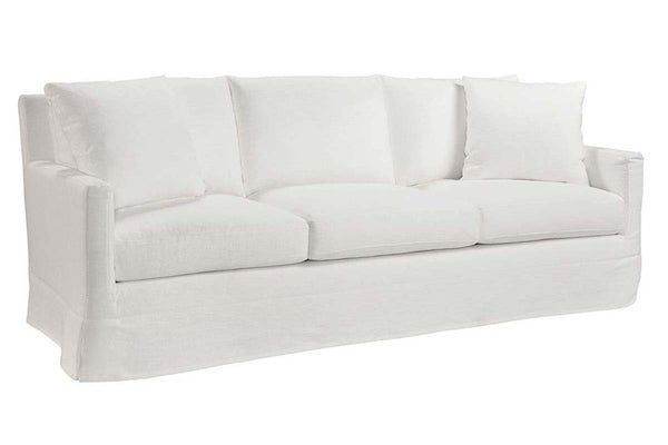 Phoebe 85 Inch Slipcovered Quick Ship Track Arm Sofa