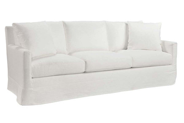 Phoebe 85 Inch Slipcovered "Quick Ship" Track Arm Sofa - In Stock