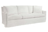 Image of Phoebe 85 Inch Slipcovered "Quick Ship" Track Arm Sofa - In Stock