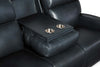 Image of Piers Denim 80 Inch "Quick Ship" ZERO GRAVITY Wall Hugger Power Leather Reclining Sofa