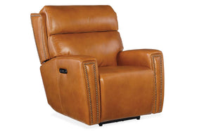 Piers Honey Leather "Quick Ship" Power Recliner