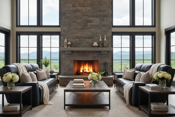 Piers Denim 80 Inch "Quick Ship" ZERO GRAVITY Wall Hugger Power Leather Reclining Sofa