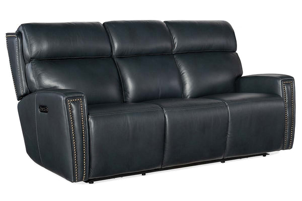 Piers Denim "Quick Ship" ZERO GRAVITY Reclining Leather Living Room Furniture Collection