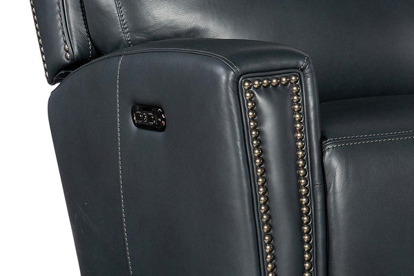 Piers Denim "Quick Ship" ZERO GRAVITY Wall Hugger Reclining Leather Living Room Furniture Collection