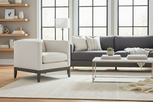 Piper 8-Way Hand Tied Modern Button Back Low Profile Fabric Accent Chair