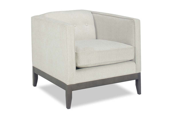 Piper 8-Way Hand Tied Modern Button Back Low Profile Fabric Accent Chair