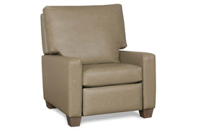 Redmond Small Scale Leather Track Arm Pillow Back Recliner