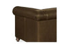 Image of Regal 84 Inch Two Cushion Shelter Arm Leather Sofa