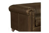 Image of Regal 96 Inch Two Cushion Shelter Arm Leather Sofa