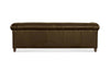 Image of Regal 84 Inch Two Cushion Shelter Arm Leather Sofa