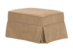 Regina Slipcover Footstool Ottoman